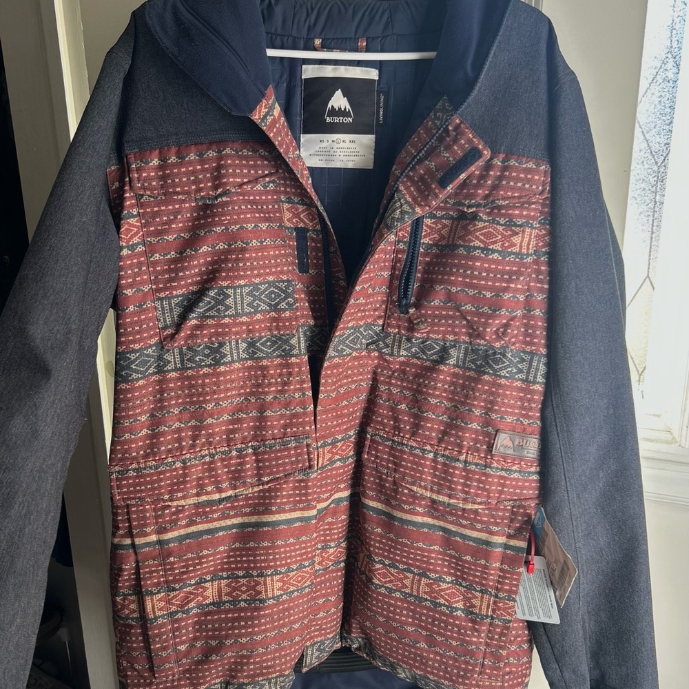 Burton Red And Black Patterned Jacket - image 3